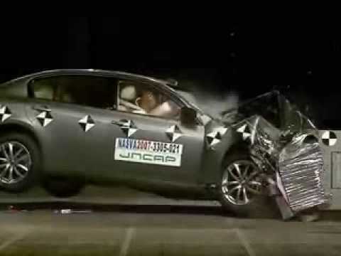 Видео краш-теста Nissan Skyline седан с 2006 года