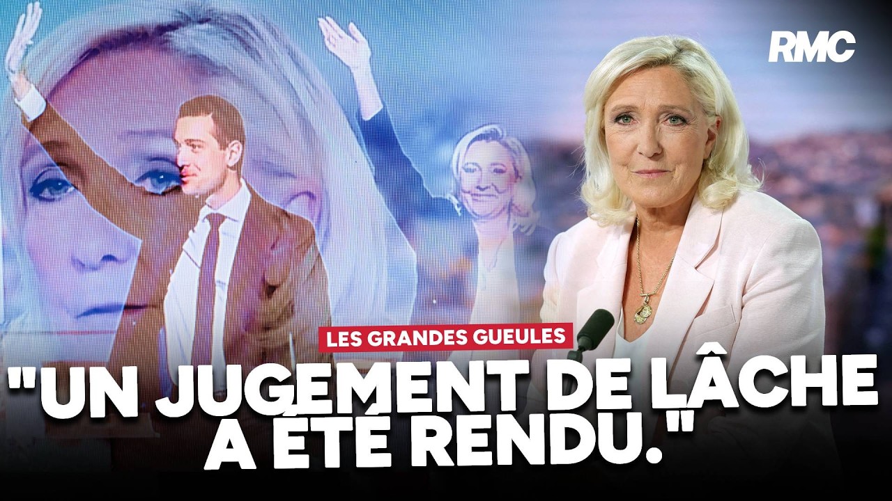 "Je veux saluer le courage de Marine Le Pen. Un jugement de lâche a été rendu."