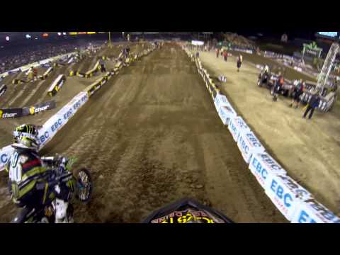 GoPro HD: Ryan Sipes Heat 2013 January 19th Monster Energy Supercross from Anaheim, CA 