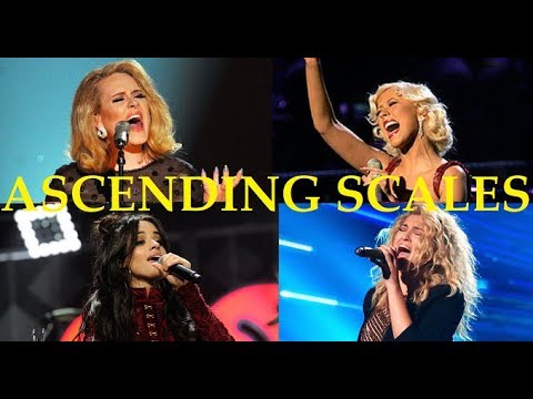 ASCENDING SCALES! - Famous Female Singers