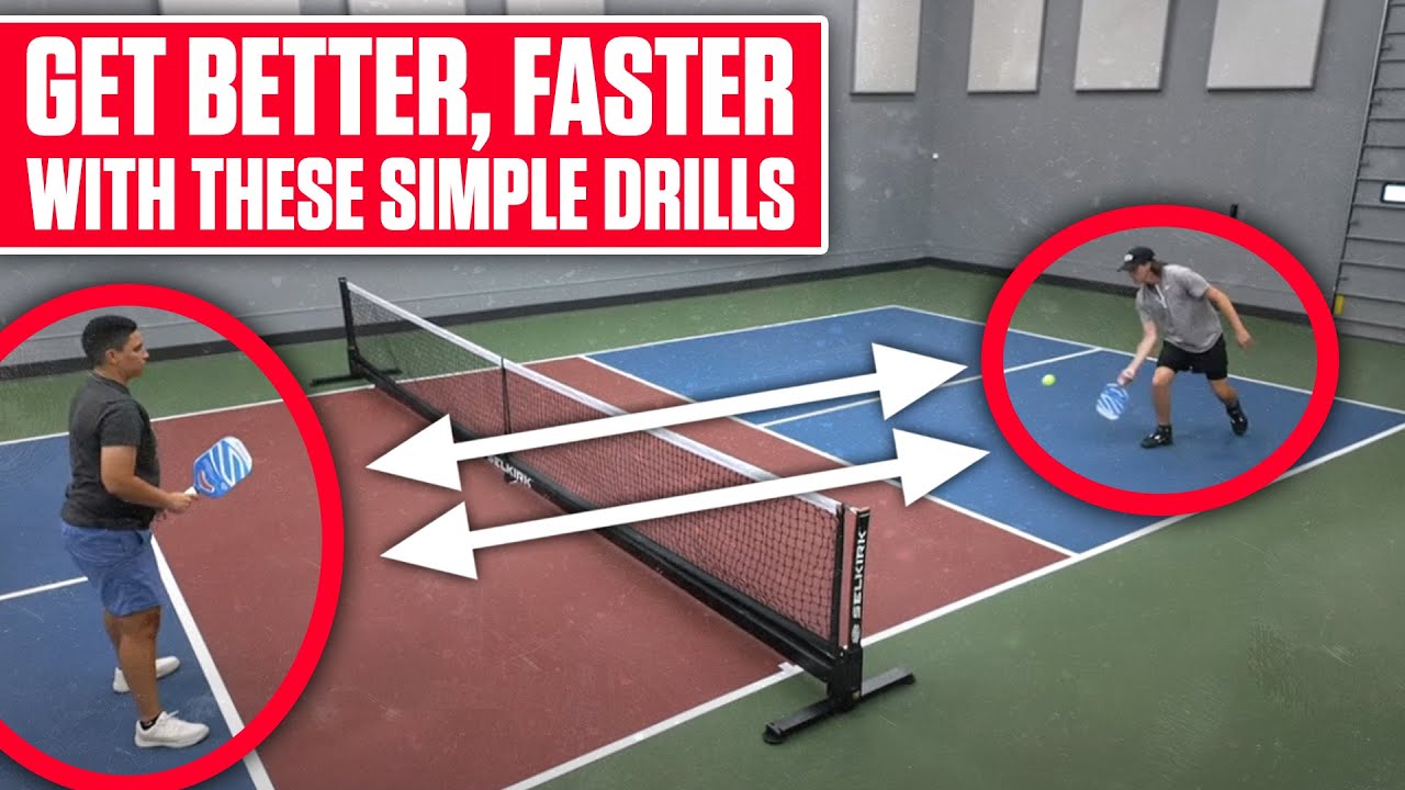 2-Person Pickleball Drilling for Intermediate Players