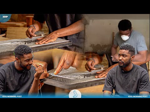 GOMA : JONATHAN NGISE CRÉE DES TABLEAUX ARTISTIQUES ENTIÈREMENT EN FIL