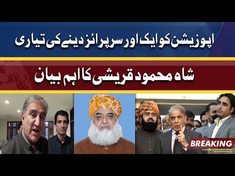 Opposition Ready For Another Surprise | Shah Mehmood Qureshi Important Statement | Dunya News