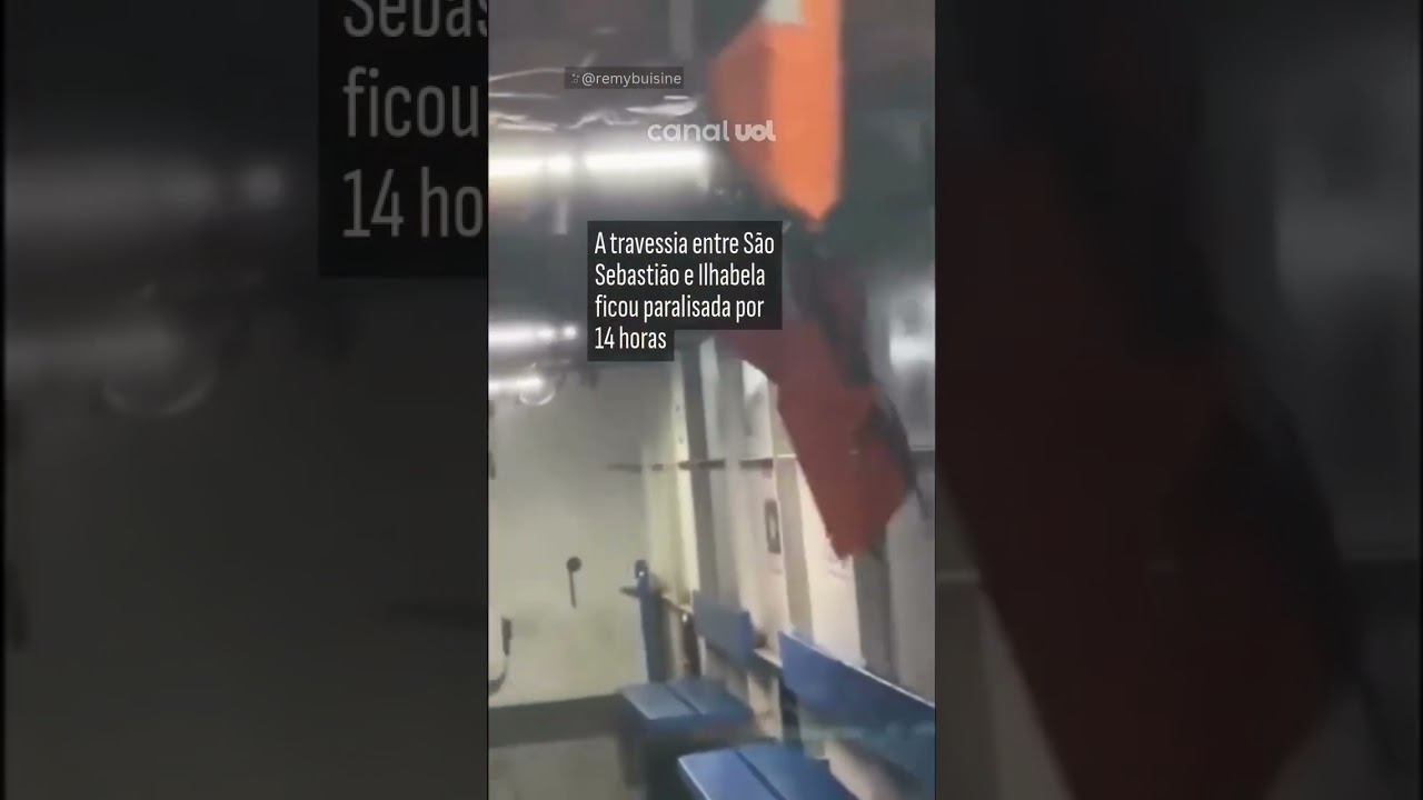 Ventania interdita balsa e derruba árvores em São Sebastião, no Rio Grande do Sul; vídeo