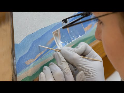 Getting Ready for "Georgia O'Keeffe and Henry Moore" with MFA
Conservation