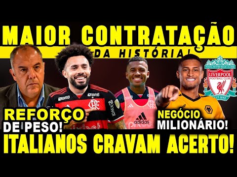 MAIOR CONTRATAÇÃO DA HISTÓRIA! ZENIT ACEITOU! ITALIANOS CRAVAM MARCOS ANTÔNIO NO FLA! JOÃO GOMES E+