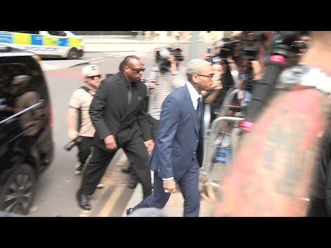 US singer Chris Brown arrives at London court on assault case | AFP
