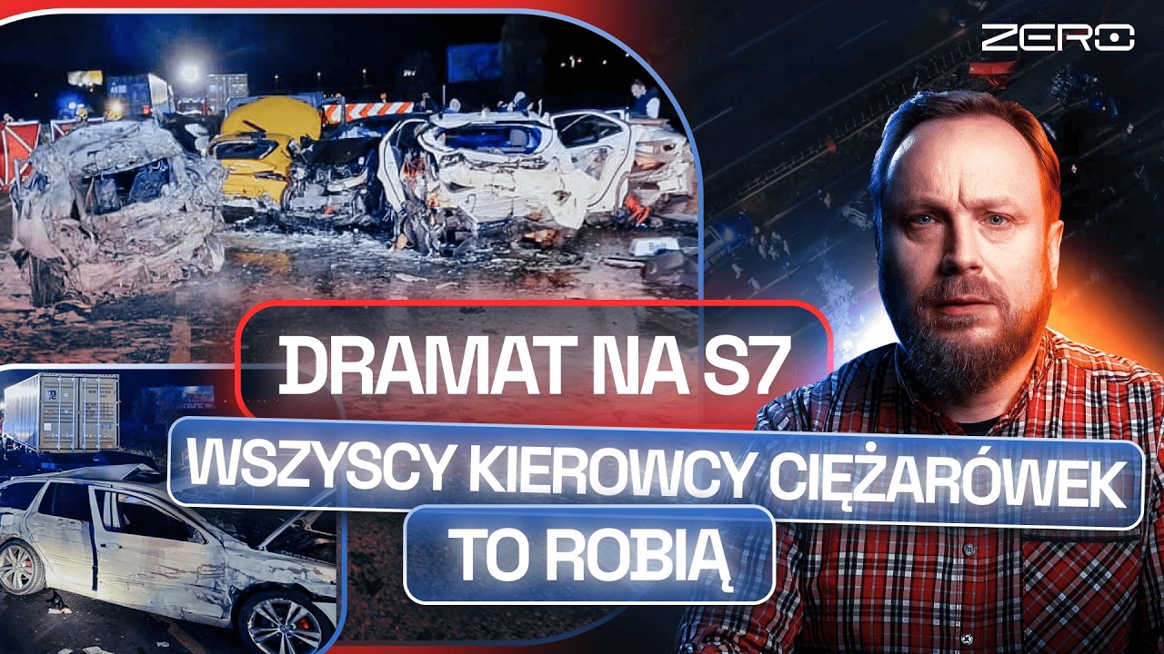 KATASTROFA DROGOWA NA S7. KIEROWCA BYŁ TRZEŹWY – DLACZEGO NIE HAMOWAŁ?