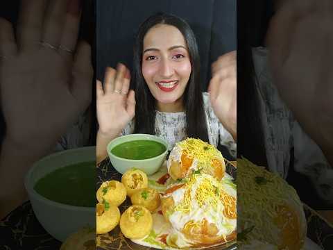 PANI PURI, RAJ KACHORI EATING CHALLENGE #youtubeshorts #ytshorts #viral #trending #shorts