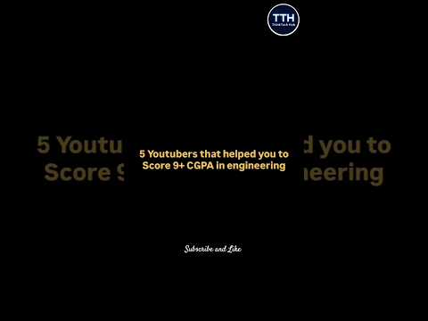 🔥 5 YouTubers to Score 9+ CGPA in Engineering💯 | Must Watch!🤯 #shorts #ytshorts #studentlife