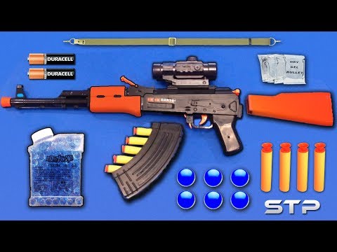 Realistic AK47 Toy Gun  Water Gel Ball Bullet Machine Gun 