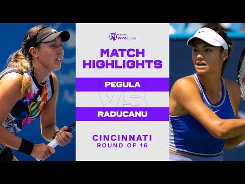 Jessica Pegula vs. Emma Raducanu | 2022 Cincinnati Round of 16 | WTA Match Highlights