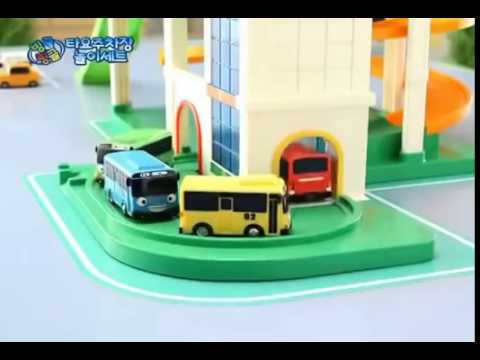 video Tayo Bus Parking Lot Play Set + Mini Bus 4ea (Rogi + Gani + Rani + Citu) + Mini Bus’s Friends Set 6ea Korea Childrens Popular Tv Animation Character