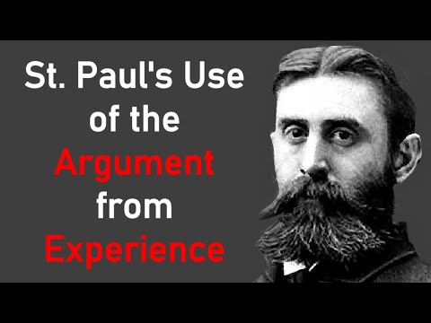 St. Paul's Use of the Argument from Experience - B. B. Warfield