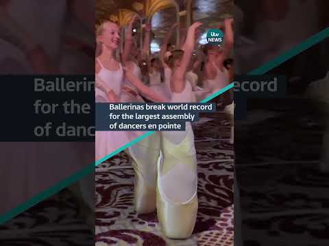 Hundreds gathered to break the world record #itvnews #ballet #worldrecord