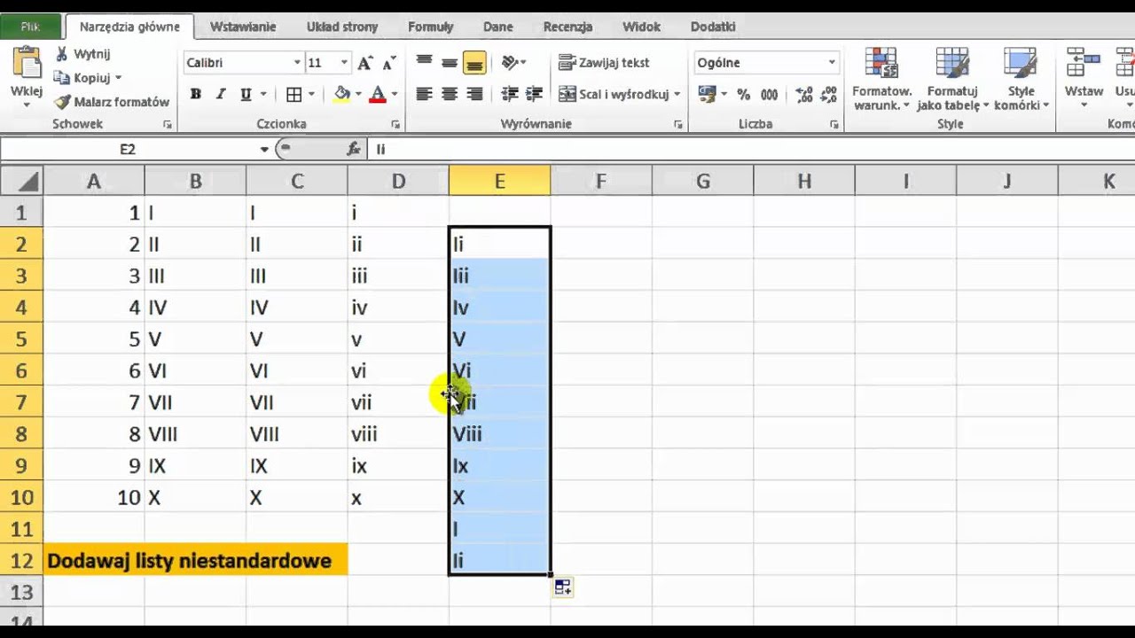 Excel 2010 Listy Niestandardowe Porada 17 Youtube 5874