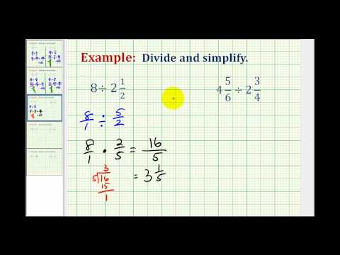 Division Involving Mixed Numbers ( Video ) | Arithmetic | CK-12 Foundation