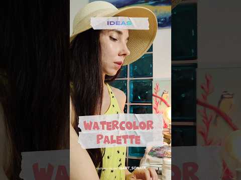 Air dry clay- a Watercolor palette. #artist#creativeclayideas#artistic#craft #airdryclay#palette