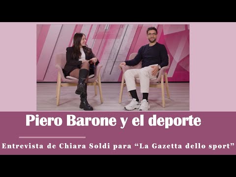 Piero Barone y el deporte con subtítulos en español, inglés y portugués.