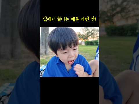 음료수 벌컥벌컥 #매워도 <strong>맛있는</strong> 라면 #한강 #준범이