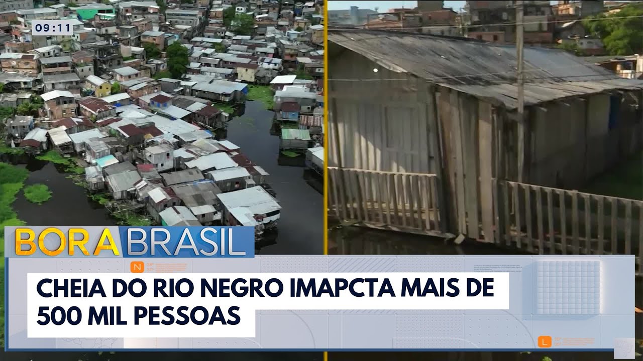 Cheia do Rio Negro mais de 500 mil pessoas são impactadas pelos alagamentos