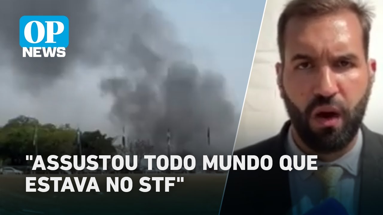 Incêndio atinge banheiros químicos próximos ao STF durante voto de Moraes | O POVO NEWS