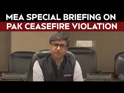Pakistan Ceasefire Violation | MEA Briefing On Pakistan Ceasefire Violation