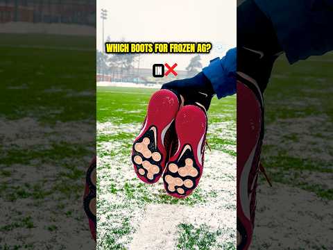 DO NOT wear these boots on a frozen AG pitch ❄️
