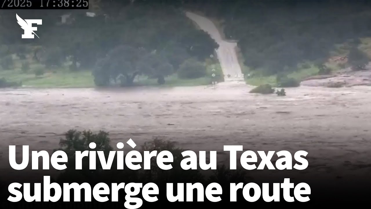 En vidéo : les images terrifiantes d’une rivière au Texas qui submerge une route en quelques minutes
