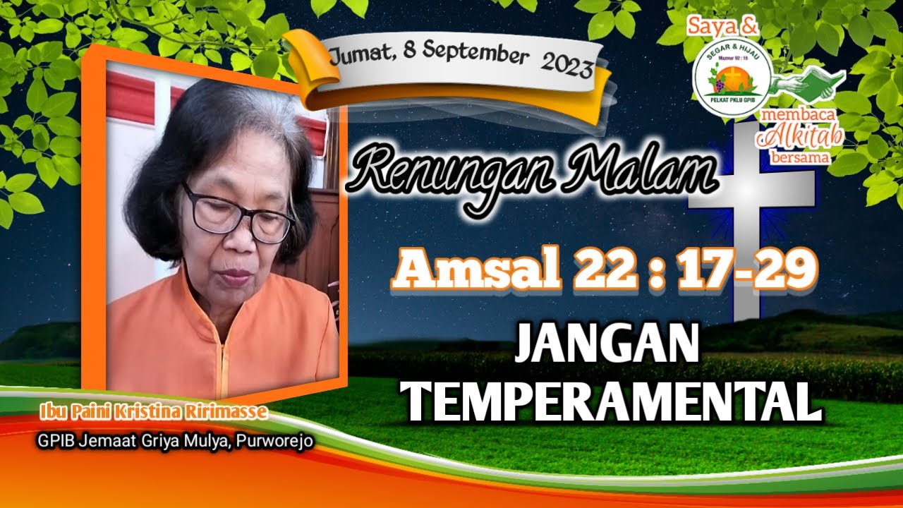 Ibadah Raya Hari Minggu 06 Nov 2022 Tata Ibadah Damai Sejahtera