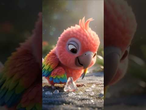 🔥🦜 The Cool Parrot Heroes of the Hot Jungle ❄️🏞️ #shorts #aishorts #utsabaistoryworld #foryou