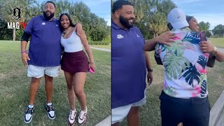 Yung Miami Pulls Up To DJ Khaled's Golf Tournament & Jeezy Can't Resist! 😘