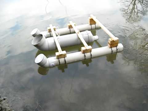 My homemade plastic boat/water craft/ raft Musica Movil 