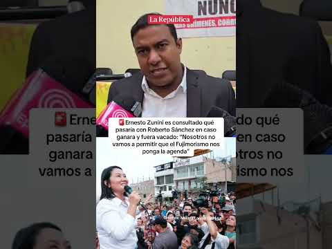 ERNESTO ZUNINI RESPONDE ANTE UNA POSIBLE VACANCIA EN UN EVENTUAL GOBIERNO DE ROBERTO SÁNCHEZ #shorts