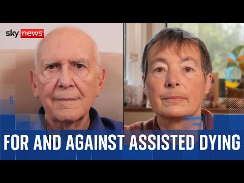 Two people with terminal illnesses argue for and against assisted dying
