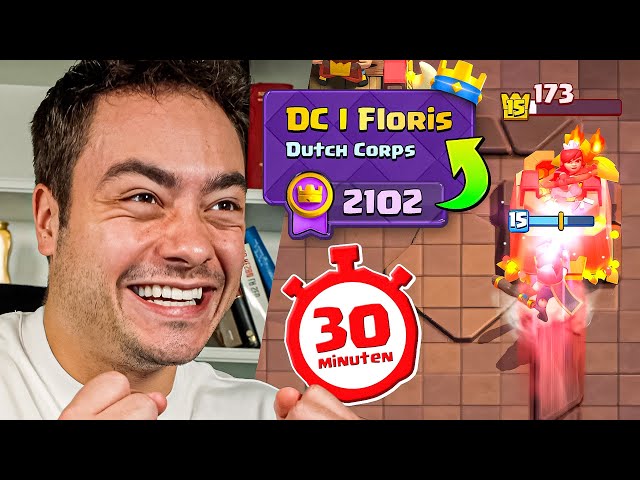Halfuur Pushen naar Nieuw Clash Royale Record!!