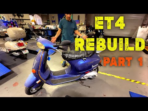 Rebuilding a Vespa ET4 from the Frame Up - PART 1 - Intro