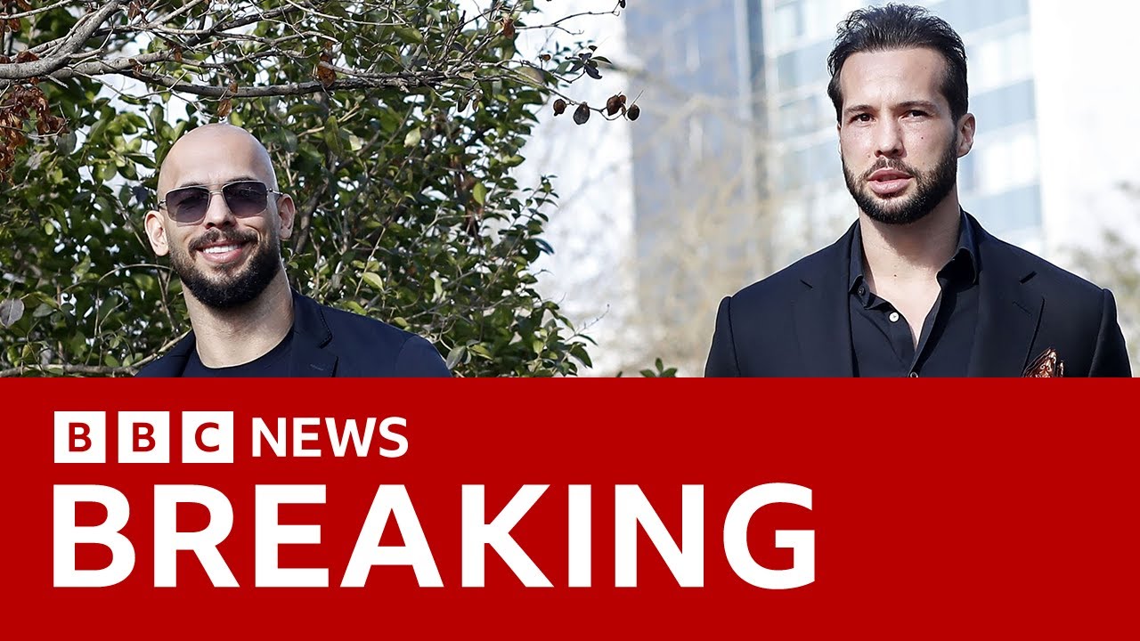 Tate brothers arrive in Florida after Romanian prosecutors agreed to let them leave | BBC News