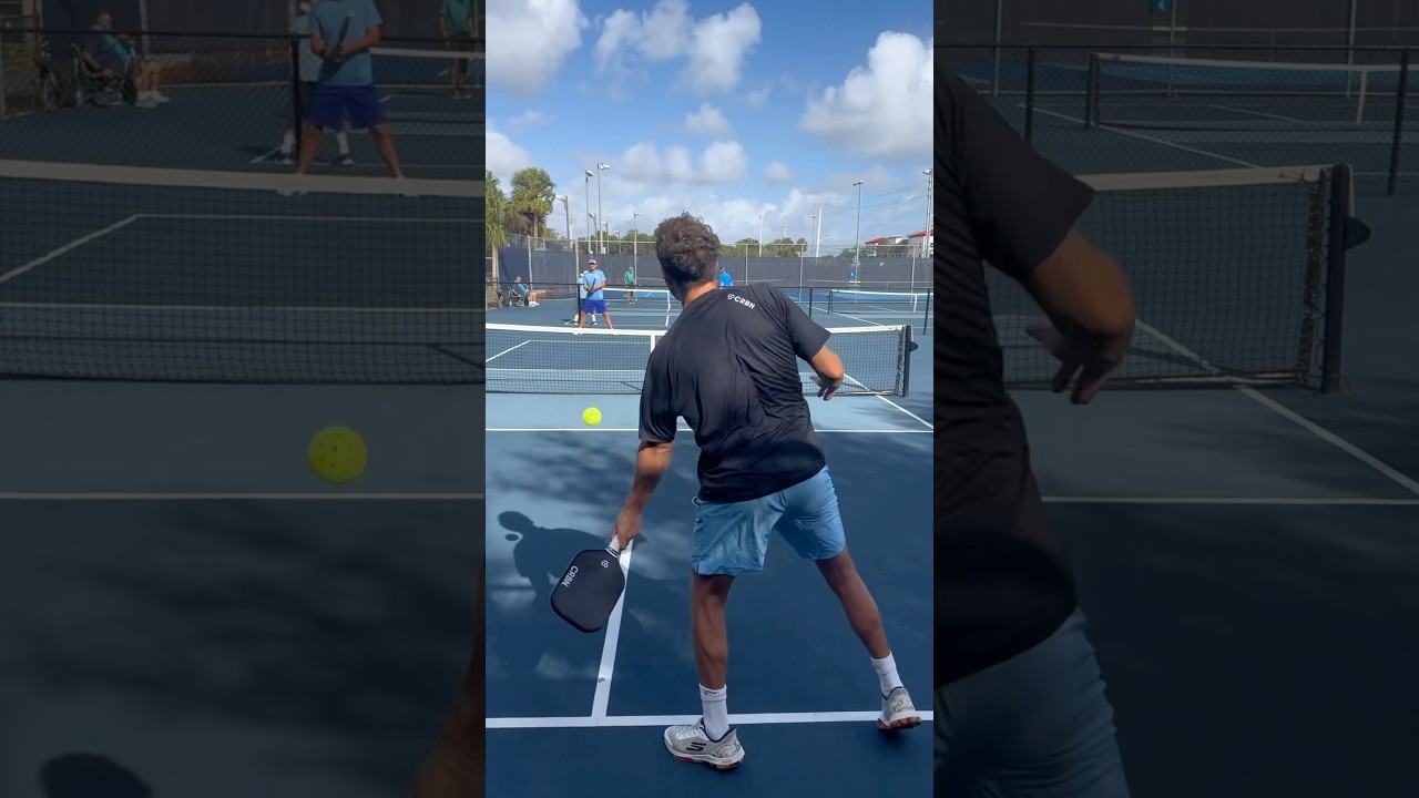 How to determine when to third shot drive VS drop. #pickleballtips #pickleball #shorts