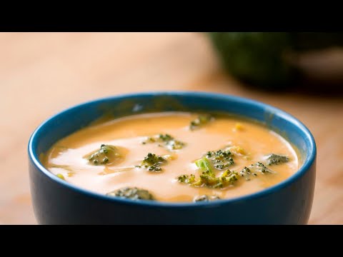 The Creamiest Vegan "Cheesy" Broccoli Soup #VeganWeek