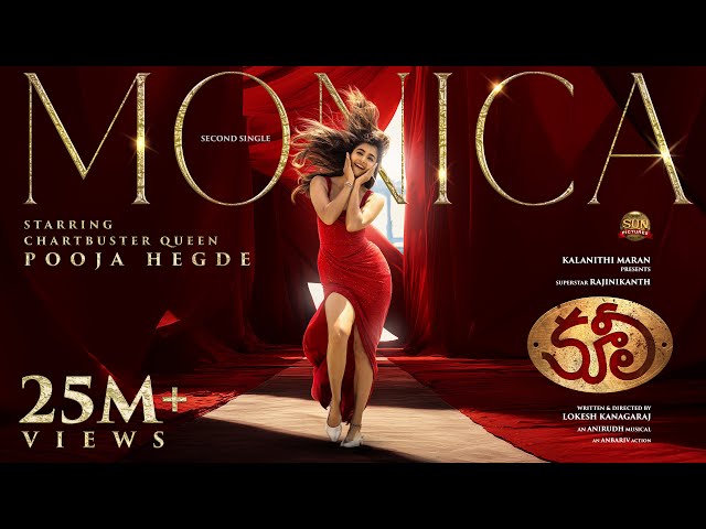 Monica - Telugu Song| COOLIE | Superstar Rajinikanth | Sun Pictures | Lokesh | Anirudh | Pooja Hegde