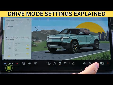 Rivian Vehicle Setting - Drive Modes, Suspension, & Ride Feel