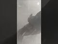 Massive avalanche captured by eyewitness in India
