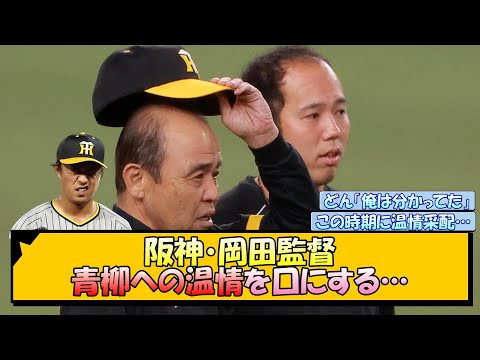 阪神・岡田監督 青柳への温情を口にする…【なんJ/2ch/5ch/ネット 反応 まとめ/阪神タイガース/岡田監督】