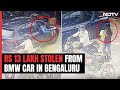 CCTV Footage: Man steals Rs 13 Lakh cash from parked BMW SUV in Bengaluru