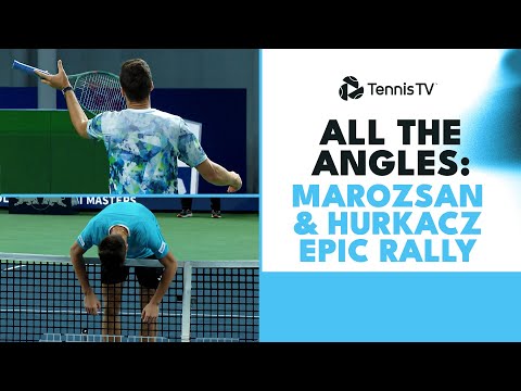 All The Angles Of WILD 40-Shot Hurkacz vs Marozsan Point! | Shanghai 2023