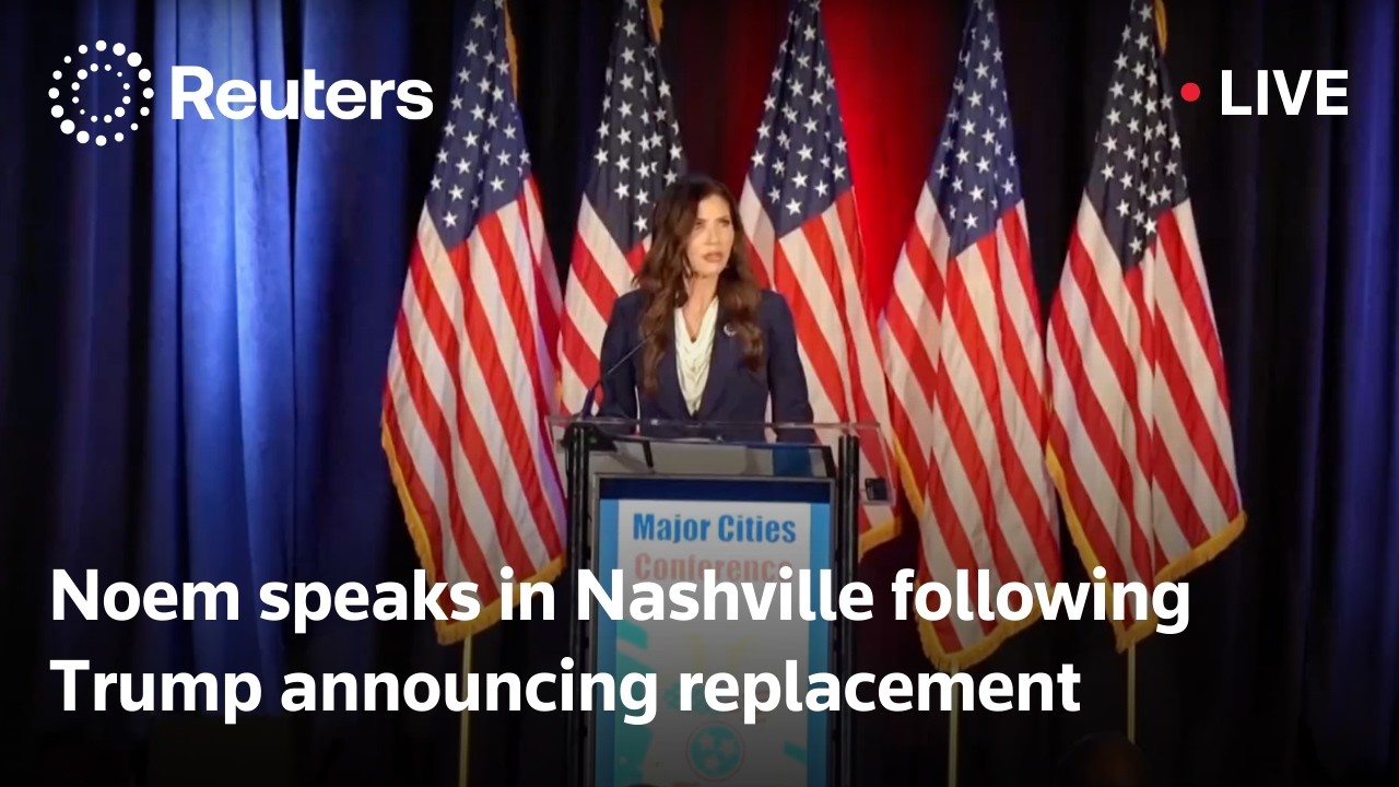 LIVE: Noem speaks in Nashville after Trump announced he's replacing her
