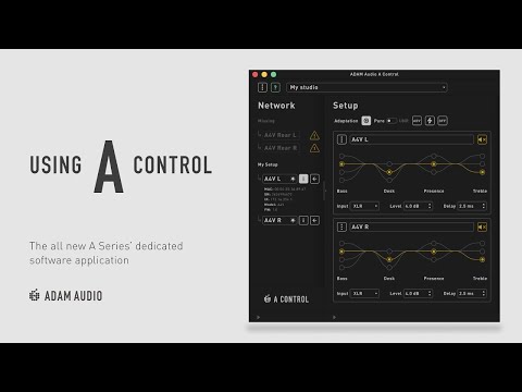 Using A Control with the A Series | ADAM Audio