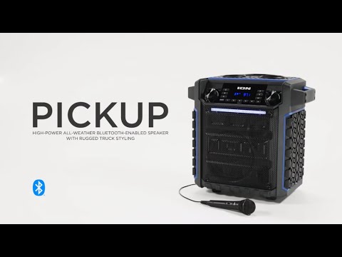 ION Audio Pickup - High-Power All-Weather Portable Bluetooth®️-Speaker with Rugged Truck Styling