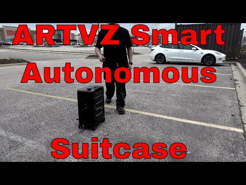 ARTVZ Smart Luggage Autonomous Test Parking Lot